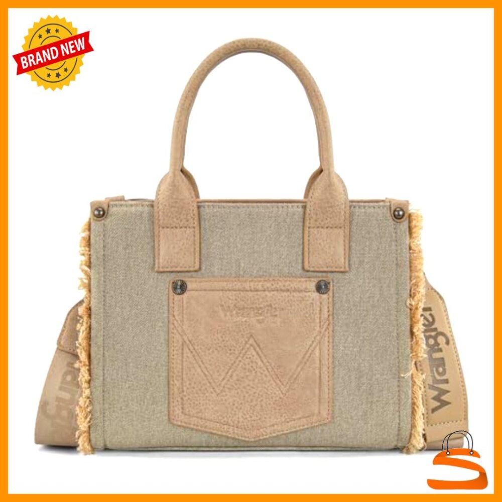 Canvas Tote Bag with Adjustable Strap, Multiple Pockets, Zipper Closure - Picture 4 of 7